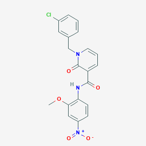 1-(3-chlorobenzyl)-N-(2-methoxy-4-nitrophenyl)-2-oxo-1,2-dihydropyridine-3-carboxamide