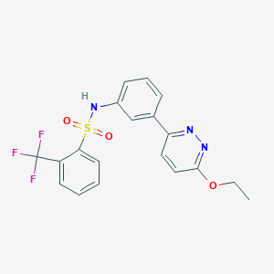 N-(3-(6-ethoxypyridazin-3-yl)phenyl)-2-(trifluoromethyl)benzenesulfonamide
