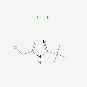 2-Tert-butyl-5-(chloromethyl)-1H-imidazole;hydrochloride
