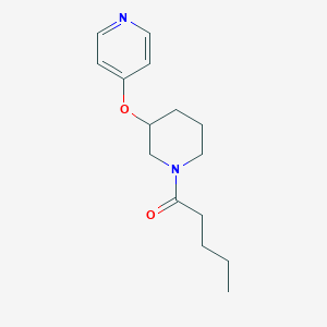 molecular formula C15H22N2O2 B2899445 1-(3-(Pyridin-4-yloxy)piperidin-1-yl)pentan-1-one CAS No. 2034274-99-0