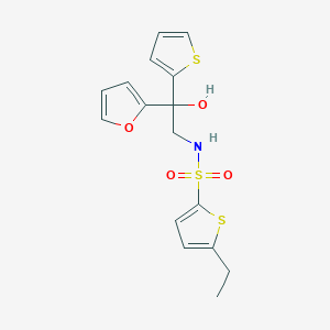 5-ethyl-N-(2-(furan-2-yl)-2-hydroxy-2-(thiophen-2-yl)ethyl)thiophene-2-sulfonamide