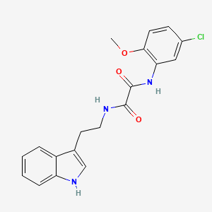 molecular formula C19H18ClN3O3 B2899454 N1-(2-(1H-indol-3-yl)ethyl)-N2-(5-chloro-2-methoxyphenyl)oxalamide CAS No. 941963-74-2