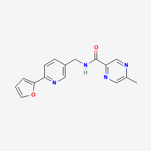 N-((6-(furan-2-yl)pyridin-3-yl)methyl)-5-methylpyrazine-2-carboxamide