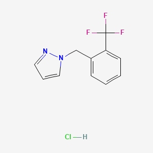 1-[[2-(Trifluoromethyl)phenyl]methyl]pyrazole;hydrochloride
