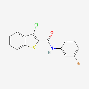 molecular formula C15H9BrClNOS B2899458 N-(3-Bromophenyl)-3-chloro-1-benzothiophene-2-carboxamide CAS No. 297763-63-4