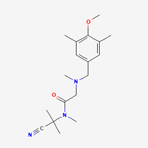 N-(1-cyano-1-methylethyl)-2-{[(4-methoxy-3,5-dimethylphenyl)methyl](methyl)amino}-N-methylacetamide