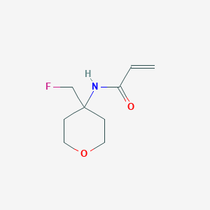 molecular formula C9H14FNO2 B2899465 N-[4-(Fluoromethyl)oxan-4-yl]prop-2-enamide CAS No. 2190141-29-6