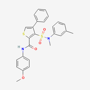 N-(4-methoxyphenyl)-3-[methyl(3-methylphenyl)sulfamoyl]-4-phenylthiophene-2-carboxamide