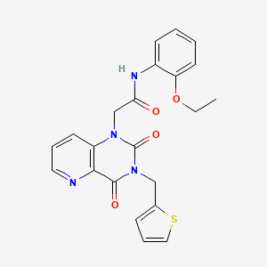 2-(2,4-dioxo-3-(thiophen-2-ylmethyl)-3,4-dihydropyrido[3,2-d]pyrimidin-1(2H)-yl)-N-(2-ethoxyphenyl)acetamide