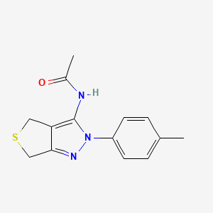 N-(2-(p-tolyl)-4,6-dihydro-2H-thieno[3,4-c]pyrazol-3-yl)acetamide