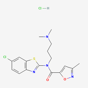 N-(6-chlorobenzo[d]thiazol-2-yl)-N-(3-(dimethylamino)propyl)-3-methylisoxazole-5-carboxamide hydrochloride