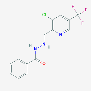 N'-{[3-chloro-5-(trifluoromethyl)pyridin-2-yl]methyl}benzohydrazide