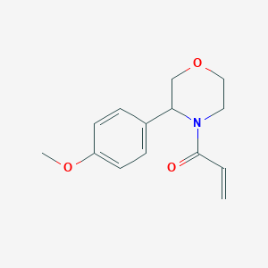 molecular formula C14H17NO3 B2899498 1-[3-(4-Methoxyphenyl)morpholin-4-yl]prop-2-en-1-one CAS No. 2361657-97-6