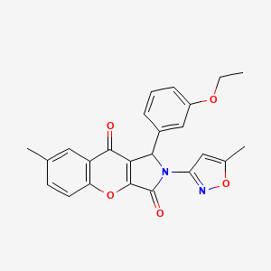 1-(3-Ethoxyphenyl)-7-methyl-2-(5-methylisoxazol-3-yl)-1,2-dihydrochromeno[2,3-c]pyrrole-3,9-dione