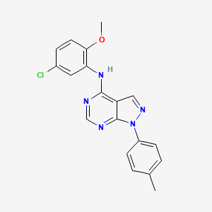 N-(5-chloro-2-methoxyphenyl)-1-(4-methylphenyl)-1H-pyrazolo[3,4-d]pyrimidin-4-amine