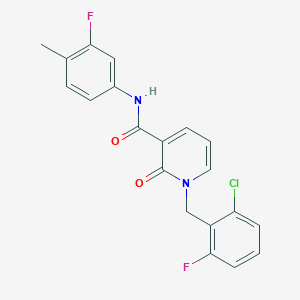 1-(2-chloro-6-fluorobenzyl)-N-(3-fluoro-4-methylphenyl)-2-oxo-1,2-dihydropyridine-3-carboxamide