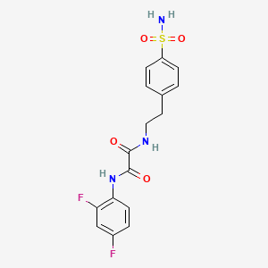 N1-(2,4-difluorophenyl)-N2-(4-sulfamoylphenethyl)oxalamide
