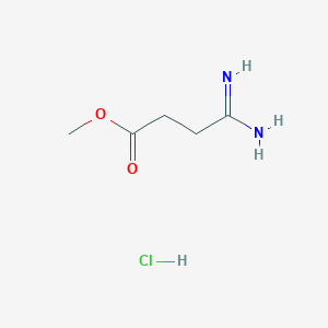 molecular formula C5H11ClN2O2 B2899534 beta-Carbomethoxypropionamidine hydrochloride CAS No. 10567-33-6