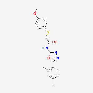 N-(5-(2,4-dimethylphenyl)-1,3,4-oxadiazol-2-yl)-2-((4-methoxyphenyl)thio)acetamide