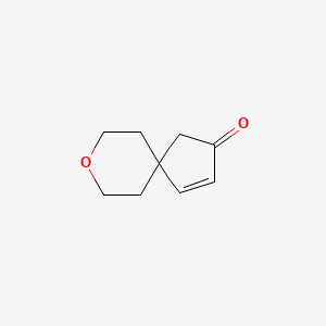 molecular formula C9H12O2 B2899552 8-Oxaspiro[4.5]dec-3-en-2-one CAS No. 2287335-37-7