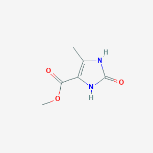 molecular formula C6H8N2O3 B2899554 methyl 5-methyl-2-oxo-2,3-dihydro-1H-imidazole-4-carboxylate CAS No. 53064-64-5