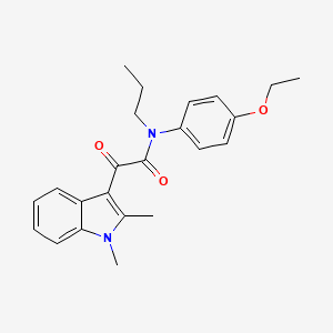 molecular formula C23H26N2O3 B2899556 2-(1,2-dimethyl-1H-indol-3-yl)-N-(4-ethoxyphenyl)-2-oxo-N-propylacetamide CAS No. 862832-13-1