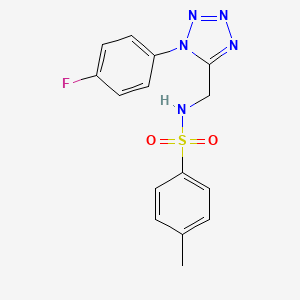 N-((1-(4-fluorophenyl)-1H-tetrazol-5-yl)methyl)-4-methylbenzenesulfonamide