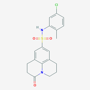 N-(5-chloro-2-methylphenyl)-3-oxo-1,2,3,5,6,7-hexahydropyrido[3,2,1-ij]quinoline-9-sulfonamide