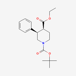 molecular formula C19H27NO4 B2899581 Cis-1-Tert-Butyl 4-Ethyl 3-Phenylpiperidine-1,4-Dicarboxylate CAS No. 1027710-05-9