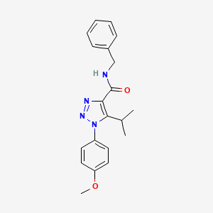 molecular formula C20H22N4O2 B2899587 N-benzyl-1-(4-methoxyphenyl)-5-(propan-2-yl)-1H-1,2,3-triazole-4-carboxamide CAS No. 954354-66-6