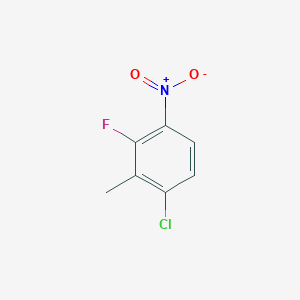 molecular formula C7H5ClFNO2 B2899615 1-Chloro-3-fluoro-2-methyl-4-nitrobenzene CAS No. 1805522-74-0