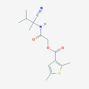 [2-[(2-Cyano-3-methylbutan-2-yl)amino]-2-oxoethyl] 2,5-dimethylthiophene-3-carboxylate