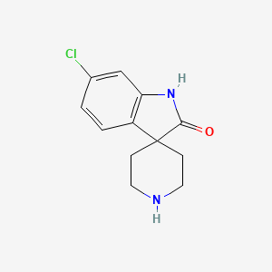 molecular formula C12H13ClN2O B2899619 6-Chlorospiro[indoline-3,4'-piperidin]-2-one CAS No. 1445655-59-3