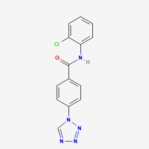 molecular formula C14H10ClN5O B2899652 N-(2-chlorophenyl)-4-(1H-tetrazol-1-yl)benzamide CAS No. 334498-04-3