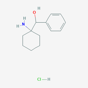 molecular formula C13H20ClNO B2899663 (1-Aminocyclohexyl)-phenylmethanol;hydrochloride CAS No. 854885-41-9