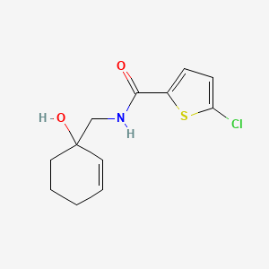molecular formula C12H14ClNO2S B2899664 5-chloro-N-[(1-hydroxycyclohex-2-en-1-yl)methyl]thiophene-2-carboxamide CAS No. 2097889-65-9