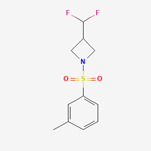 molecular formula C11H13F2NO2S B2899667 3-(Difluoromethyl)-1-(m-tolylsulfonyl)azetidine CAS No. 2320378-71-8