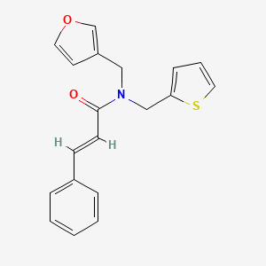 molecular formula C19H17NO2S B2899673 N-(furan-3-ylmethyl)-N-(thiophen-2-ylmethyl)cinnamamide CAS No. 1428382-30-2