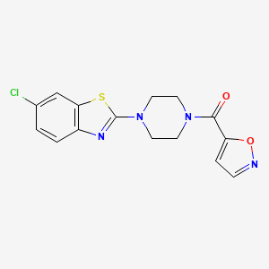 (4-(6-Chlorobenzo[d]thiazol-2-yl)piperazin-1-yl)(isoxazol-5-yl)methanone