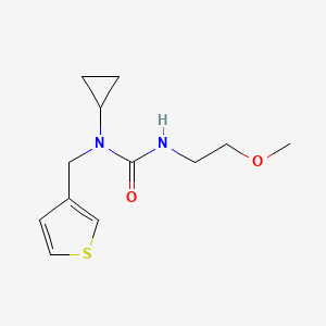 molecular formula C12H18N2O2S B2899696 1-Cyclopropyl-3-(2-methoxyethyl)-1-(thiophen-3-ylmethyl)urea CAS No. 1323694-99-0