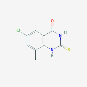 6-Chloro-8-methyl-2-sulfanylidene-1H-quinazolin-4-one