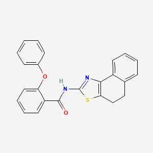 molecular formula C24H18N2O2S B2899742 N-(4,5-dihydronaphtho[1,2-d]thiazol-2-yl)-2-phenoxybenzamide CAS No. 361160-36-3