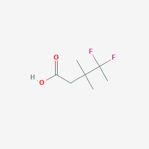 molecular formula C7H12F2O2 B2899751 4,4-Difluoro-3,3-dimethylpentanoic acid CAS No. 2024430-38-2