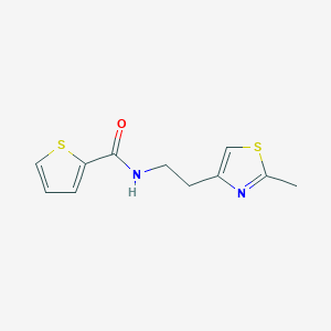 molecular formula C11H12N2OS2 B2899755 N-(2-(2-methylthiazol-4-yl)ethyl)thiophene-2-carboxamide CAS No. 863512-51-0