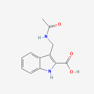 molecular formula C12H12N2O3 B2899756 3-(Acetamidomethyl)-1H-indole-2-carboxylic acid CAS No. 2361872-13-9
