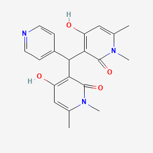 3,3'-(pyridin-4-ylmethylene)bis(4-hydroxy-1,6-dimethylpyridin-2(1H)-one)