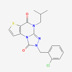 2-(2-chlorobenzyl)-4-isobutylthieno[2,3-e][1,2,4]triazolo[4,3-a]pyrimidine-1,5(2H,4H)-dione