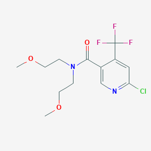 6-Chloro-N,N-bis(2-methoxyethyl)-4-(trifluoromethyl)pyridine-3-carboxamide