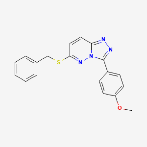 molecular formula C19H16N4OS B2899823 6-Benzylsulfanyl-3-(4-methoxyphenyl)-[1,2,4]triazolo[4,3-b]pyridazine CAS No. 852376-77-3