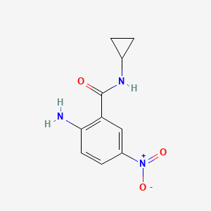 molecular formula C10H11N3O3 B2899831 2-amino-N-cyclopropyl-5-nitrobenzamide CAS No. 1250975-83-7